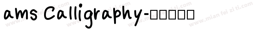 ams Calligraphy字体转换